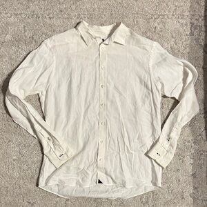 UNTUCKit Men's Off-White Casual Button-Down Shirt